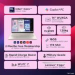 Lenovo Yoga 7 2-in-1 Intel Evo Core Ultra 5 226V Laptop - Image 7