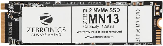 51np8vwMcFL._SX679_ HARD DISK 128GB M.2 NVME SSD ZEB MN13 ZEBRONICS - Image 1