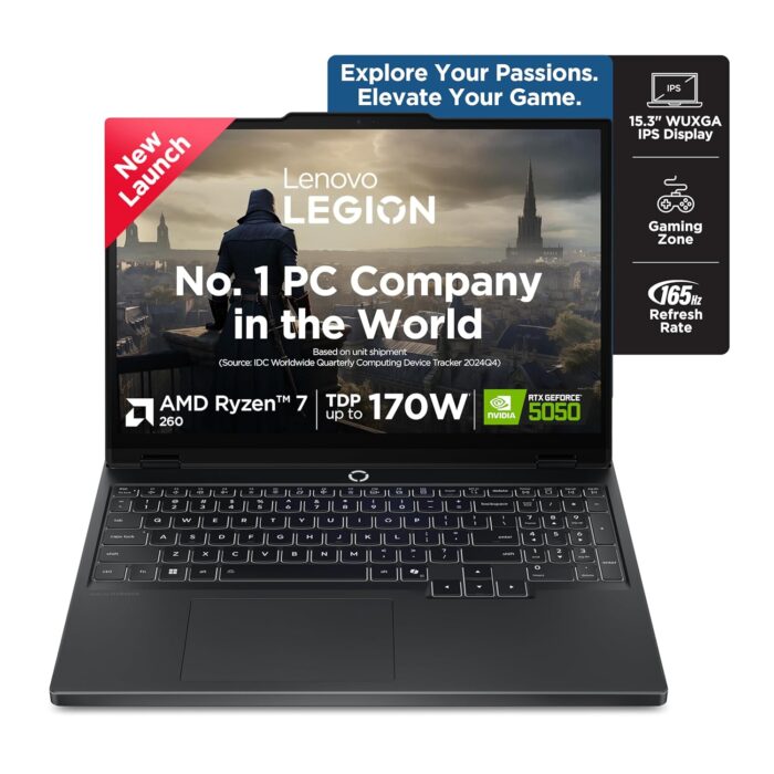 81O1uCPS8lL._SL1500_ Lenovo Legion 5 2025 AMD Ryzen 7 260 Laptop - Image 1