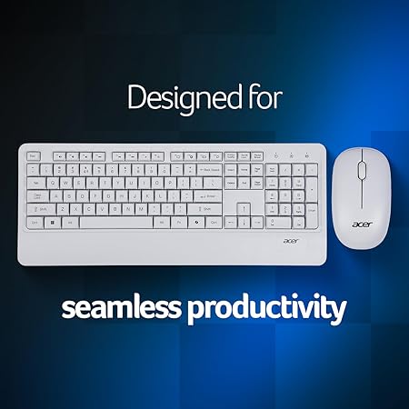 61ShrJ8UniL._SY450_ W/L KEYBOARD MOUSE COMBO PALM REST WHITE-OS ACER (ZC.A01SI.313) - Image 1