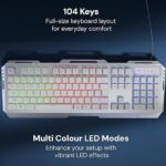 KEYBOARD & USB MOUSE COMBO KKB 10 WHITE ZEBRONICS - Image 4