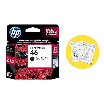46 BLACK INK CARTRIDGE HP (CZ637AA)