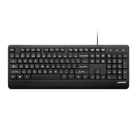 71ogLAIsfcL._SY450_ WIRED KEYBOARD 110 USB LENOVO (GY41U02460) - Image 1