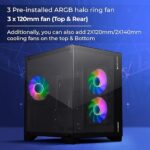 GAMING CABINET MERCURY BLACK ZEBRONICS - Image 7