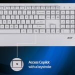 W/L KEYBOARD MOUSE COMBO PALM REST WHITE-OS ACER (ZC.A01SI.313) - Image 4
