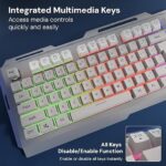 KEYBOARD & USB MOUSE COMBO KKB 10 WHITE ZEBRONICS - Image 3