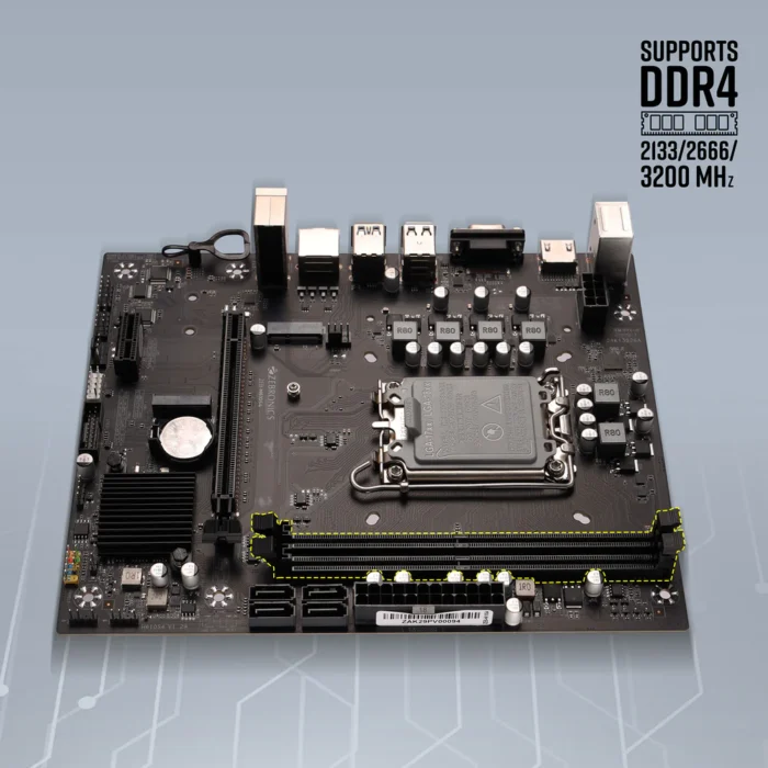 ZEB-H610S4pic2 MOTHER BOARDH610S4 ZEBRONICS - Image 1