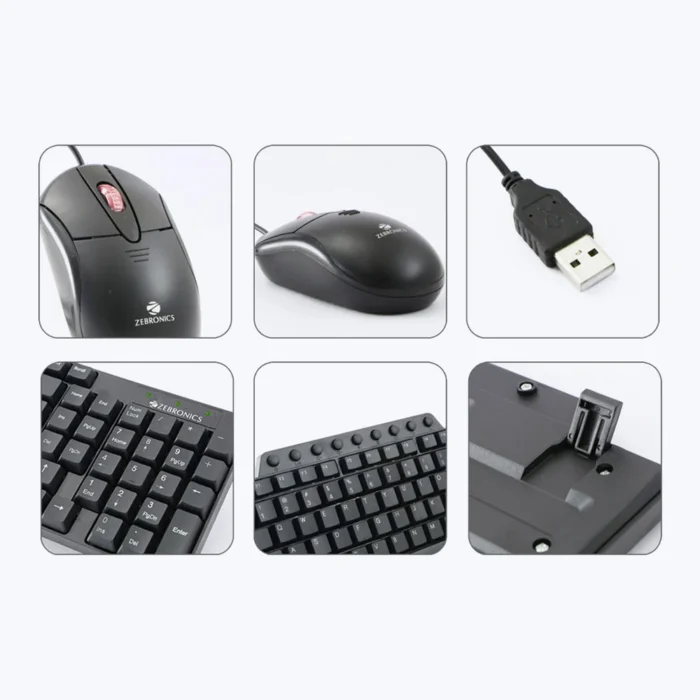 KEYBOARD+MOUSE COMBO USB JUDWA555 ZEBRONICS - Image 2