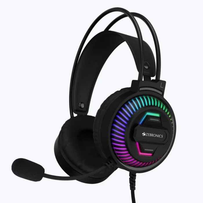 GAMING HEADPHONE WITH USB&VOL JUPITER BLK ZEBRONICS - Image 1