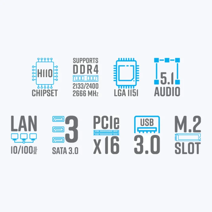 MOTHERBOARD Z310 M2 ZEBRONICS - Image 2