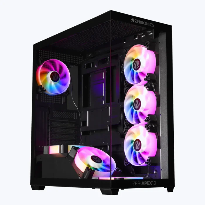 GAMING CABINET APEX 10 BLACK ZEBRONICS - Image 1