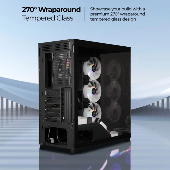 GAMING CABINET APEX 10 BLACK ZEBRONICS - Image 4
