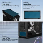 GAMING CABINET APEX 10 BLACK ZEBRONICS - Image 3