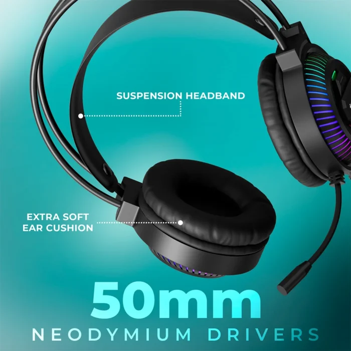 GAMING HEADPHONE WITH USB&VOL JUPITER BLK ZEBRONICS - Image 7
