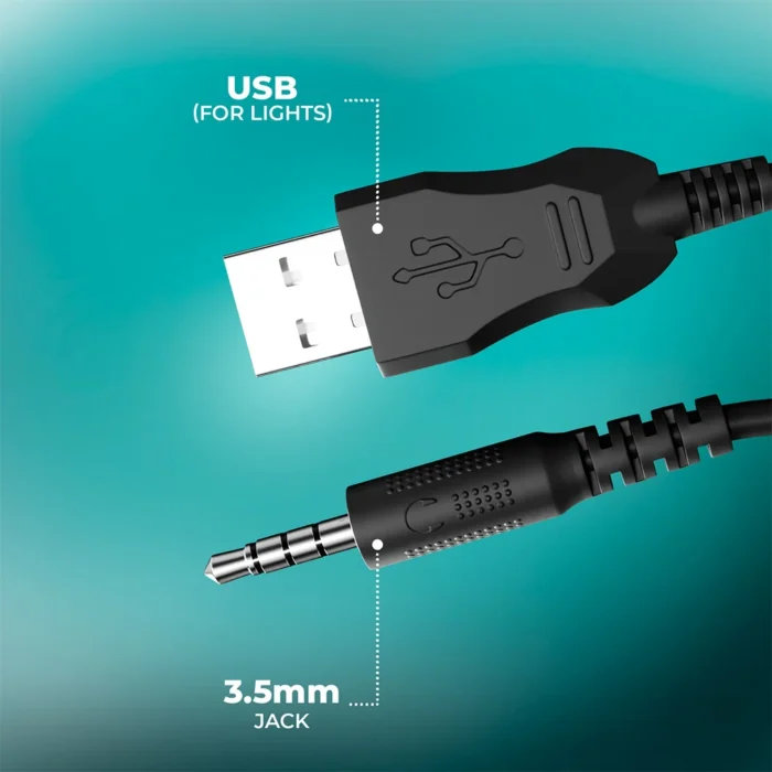 GAMING HEADPHONE WITH USB&VOL JUPITER BLK ZEBRONICS - Image 4