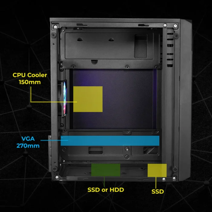 GAMING CABINET ZIUM10 ZEBRONICS - Image 2