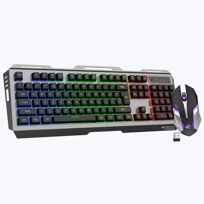 Zeb-Transfoerm-Pro-pic1 KEYBOARD & MOUSE W/L TRANSFORMER PRO BLK ZEBRONICS - Image 1