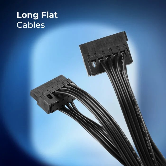 SMPS VS550Z WITH FLAT CABLE BLACK ZEBRONICS - Image 3
