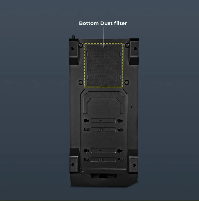 GAMING CABINET VORTEX A BLACK ZEBRONICS - Image 2