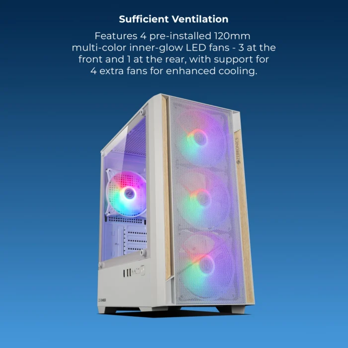 CABINET EMBER WHITE ZEBRONICS - Image 1