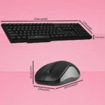 W/L KEYBOARD&MOUSE COMBO COMPANION 107 ZEBRONICS