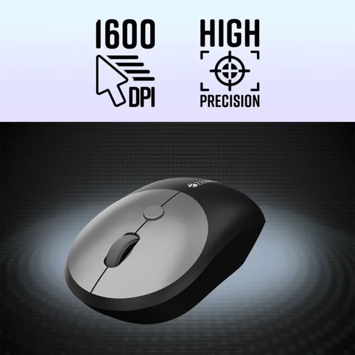 W/L KB&MOUSE COMPANION302BLK+GRY ZEBRONICS - Image 3