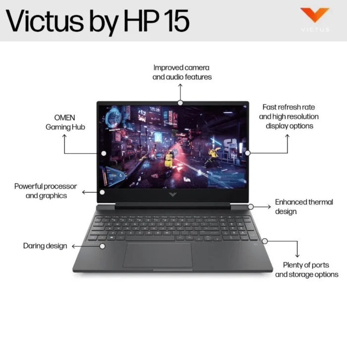 HP Victus Gaming Laptop, 15-fa2624TX - Image 4