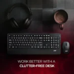 Acer Wireless Keyboard & Mouse Combo with Palm Rest – Black - Image 7