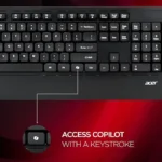 Acer Wireless Keyboard & Mouse Combo with Palm Rest – Black - Image 6