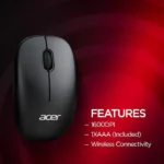 Acer Wireless Keyboard & Mouse Combo with Palm Rest – Black - Image 5
