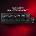 Acer Wireless Keyboard & Mouse Combo with Palm Rest – Black - Image 2