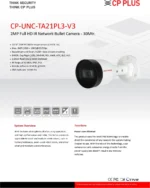 CP PLUS 2MP Full HD IR Network Bullet Camera – CP-UNC-TA21PL3 - Image 2