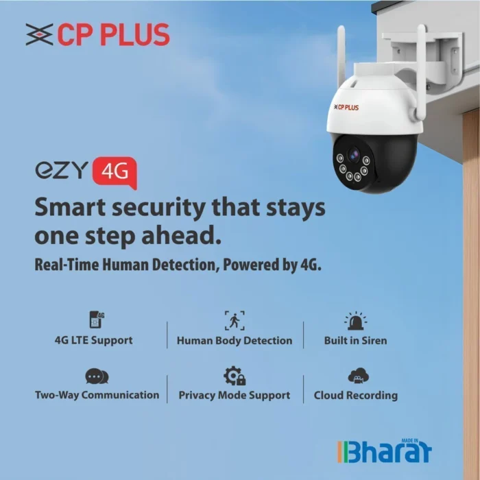 CP PLUS EzyKam+ EZ-S35T 3MP 4G Outdoor Pan-Tilt Security Camera - Image 6