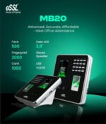 ESSL MB20+ID Facial Biometric Attendance and Access Control System - Image 4