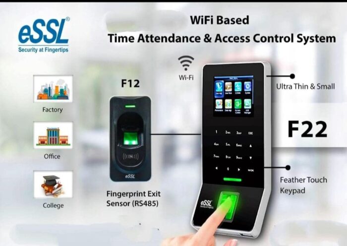 eSSL F22+ Wi-Fi Fingerprint Attendance & Access Control Machine - Image 4