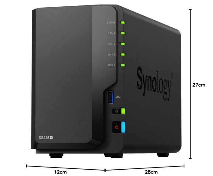 Synology DiskStation DS225+ 2-Bay NAS Storage Server - Image 2