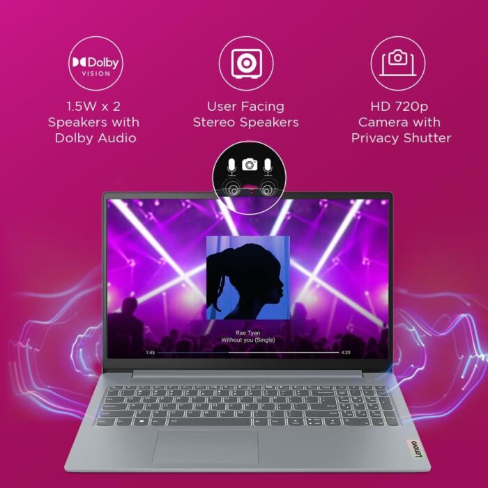 Lenovo IdeaPad Slim 3 15.6-Inch FHD Laptop – (82XQ01S1IN) - Image 3