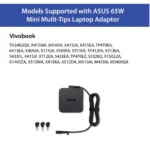 ASUS U65W-01 65W Universal Mini Multi-Tip Laptop Adapter - Image 5