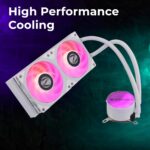 Zebronics 240mm ARGB AIO Liquid CPU Cooler ZEB-AIO240AW – White - Image 8