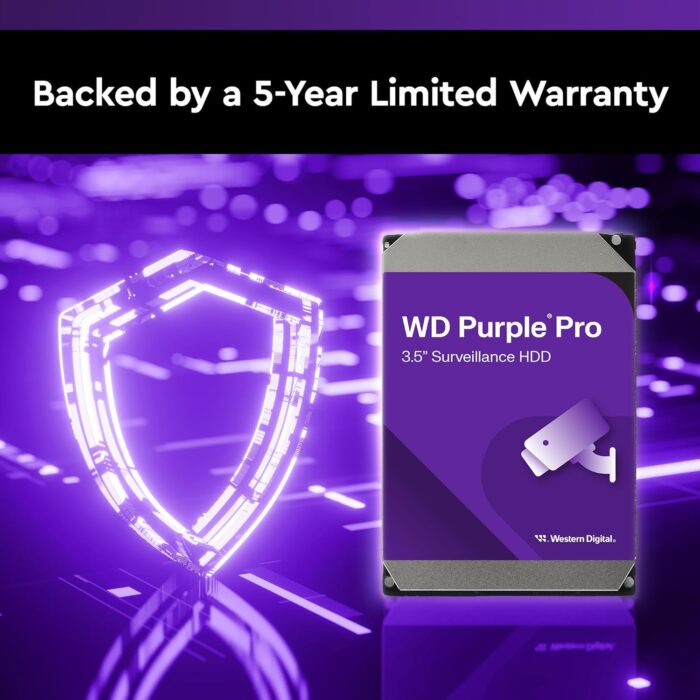 WD HARD DISK 18TB SATA SURVELLIANCE – WD181PURP - Image 2