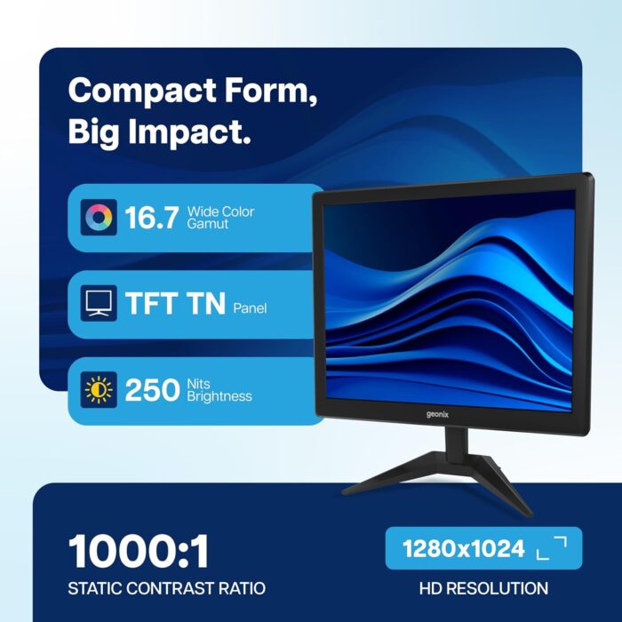 Geonix 17-Inch TFT Monitor – GXTF-WVHDF171 - Image 5
