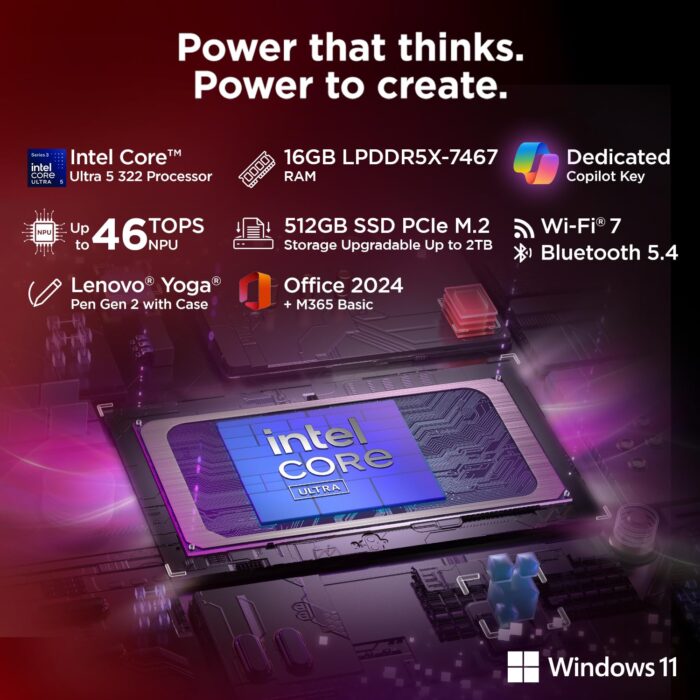 Lenovo Yoga 7 2-in-1 – Intel Core Ultra 5 Laptop (83TC005MIN) - Image 5