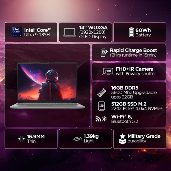 Lenovo IdeaPad 5 – Intel Core Ultra 9 Laptop (83V6005LIN) - Image 7