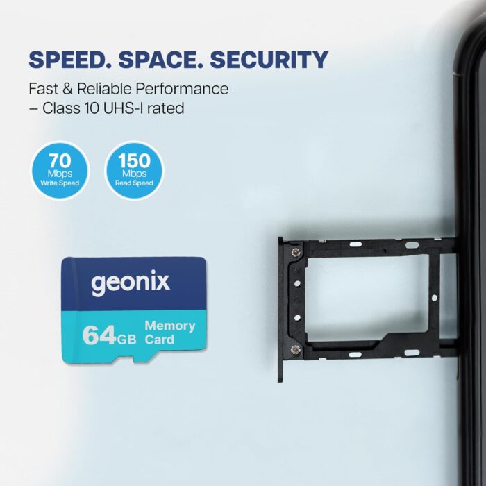 GEONIX 64GB MicroSDXC Memory Card – 150MB/s GXSDC64GB - Image 5