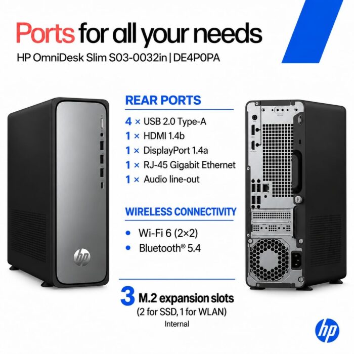 HP OmniDesk Slimline S03-0032IN Desktop PC (S03-0032in) - Image 5
