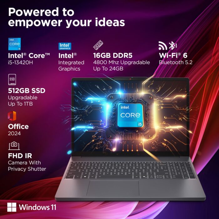 Lenovo IdeaPad Slim 3 Laptop – Intel Core i5 (83K101JDIN) - Image 3
