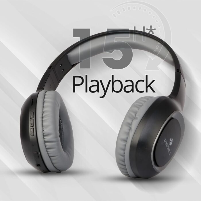Zebronics ZEB-PARADISE BT Wireless Over-Ear Headphone with Mic – Black - Image 2