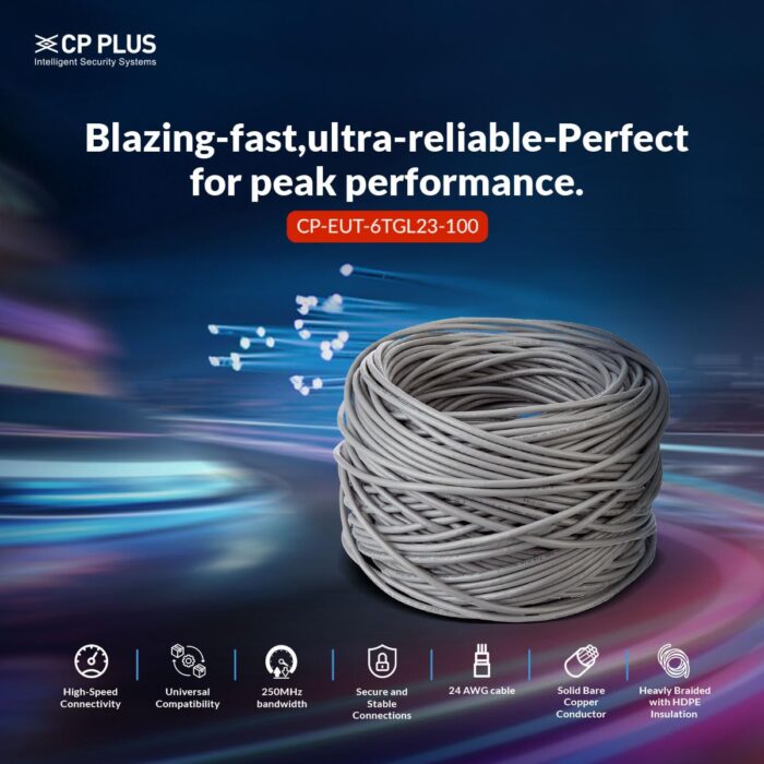 CP PLUS CAT6 24AWG UTP LAN Cable (CP-EUT-6TGL23-305) - Image 3