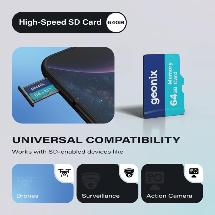 GEONIX 64GB MicroSDXC Memory Card – 150MB/s GXSDC64GB - Image 6