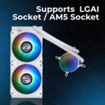 Zebronics 240mm ARGB AIO Liquid CPU Cooler ZEB-AIO240AW – White - Image 4